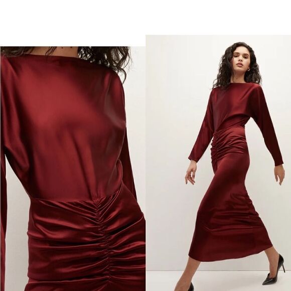 Veronica Beard Sabri stretch silk charmeuse dress Size 12 NWT $698 - Picture 2 of 7